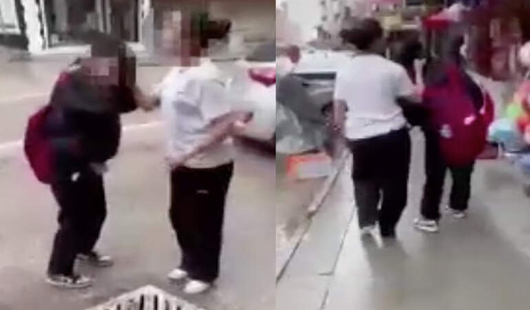 Akranını saçından tutup yere yatırdı ve ayağıyla yüzüne bastı! ‘Benim olana göz dikersen…’