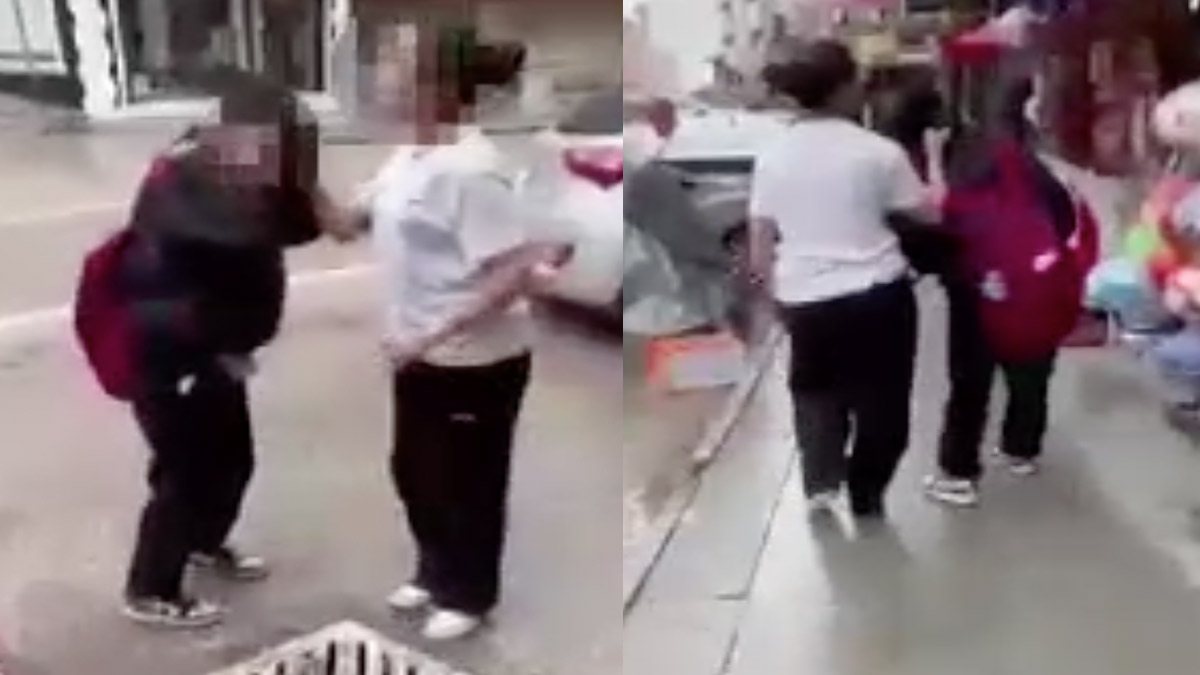 Akranını saçından tutup yere yatırdı ve ayağıyla yüzüne bastı! ‘Benim olana göz dikersen…’