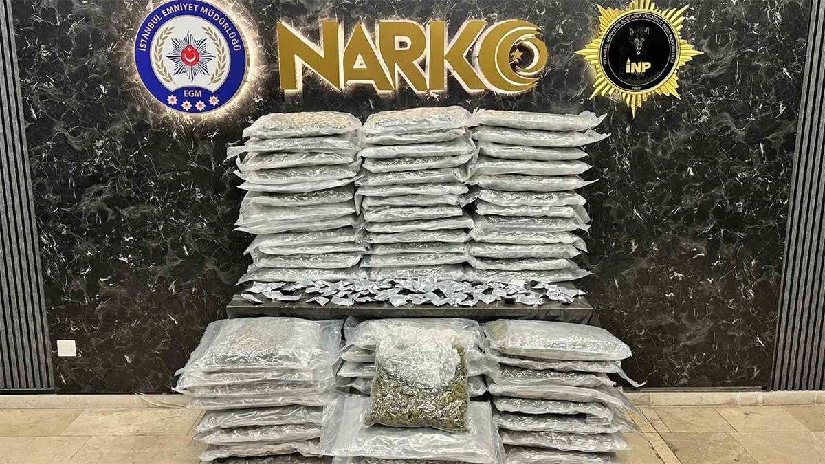Şişli’de narkotik operasyonu: 100 kiloyu aşkın uyuşturucu ele geçirildi