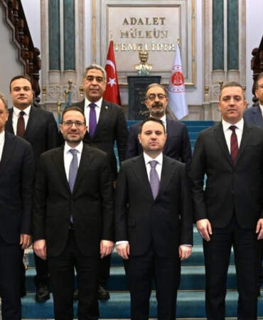 Adalet Bakanı Akın Gürlek Türkiye Barolar Birliği Başkanı Erinç Sağkan ve Beraberindeki Heyet ile Görüştü