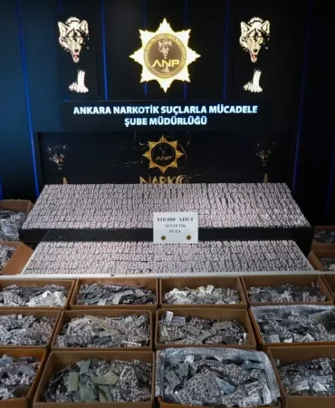 Ankara’da 810 Bin Uyuşturucu Hap Ele Geçirildi