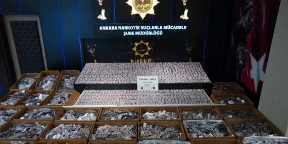 Ankara’da 810 Bin Uyuşturucu Hap Ele Geçirildi