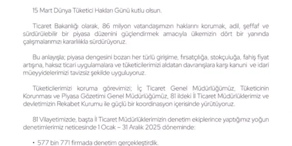 Tüketici Hakları Günü Kutlandı