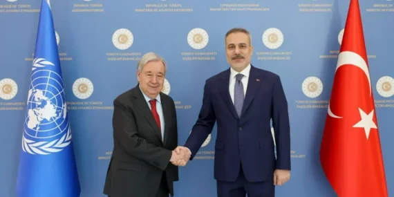 Hakan Fidan, BM Genel Sekreteri Guterres ile Görüştü