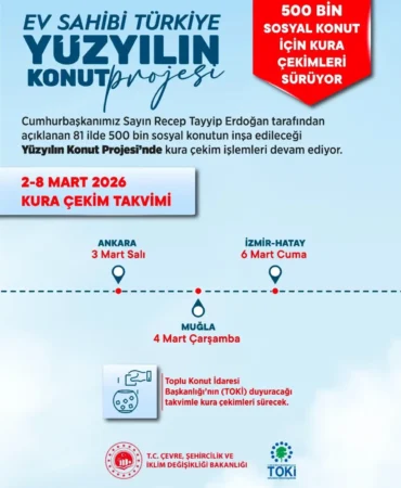 Konut Projelerinde Kura Heyecanı Başlıyor