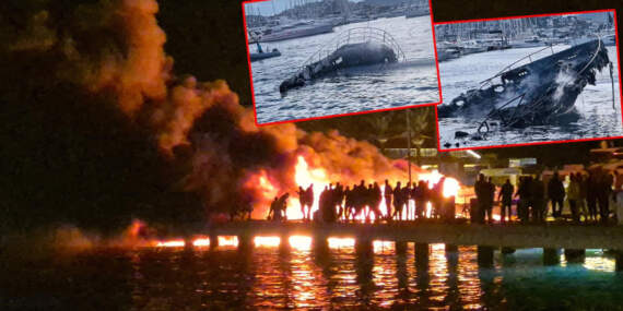 Bodrum Yalıkavak’ta Korkutan Görüntü: Milyonluk Tekneler Cayır Cayır Yandı