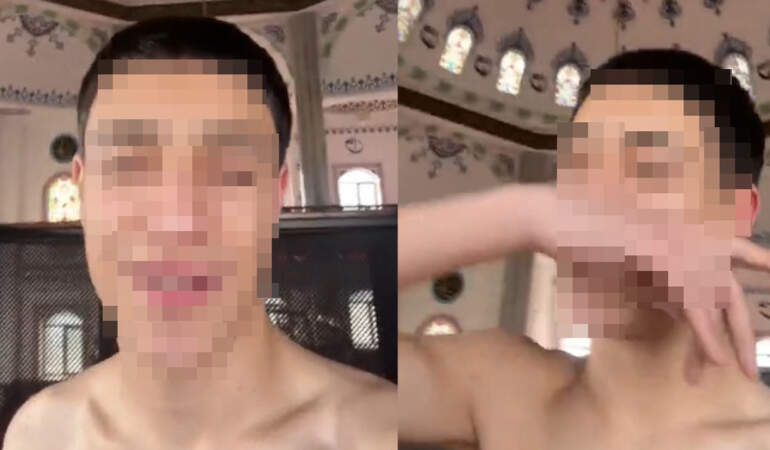 Camide Çekilen Yarı Çıplak Videoya Gözaltı