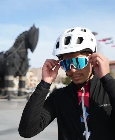Çanakkale şehitleri anısına 754 kilometre pedal çevirdiler