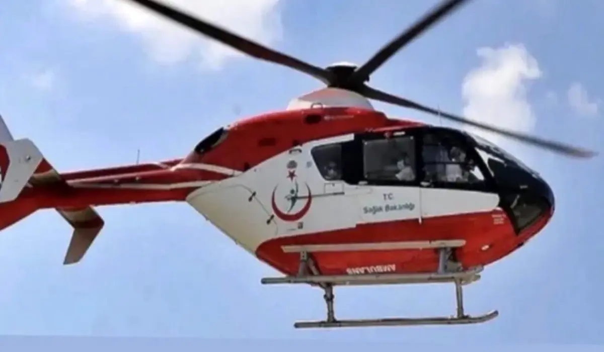 Çankırı’da inme geçiren hasta helikopterle taşındı