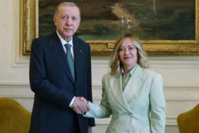 Cumhurbaşkanı Erdoğan, Meloni ile Görüştü
