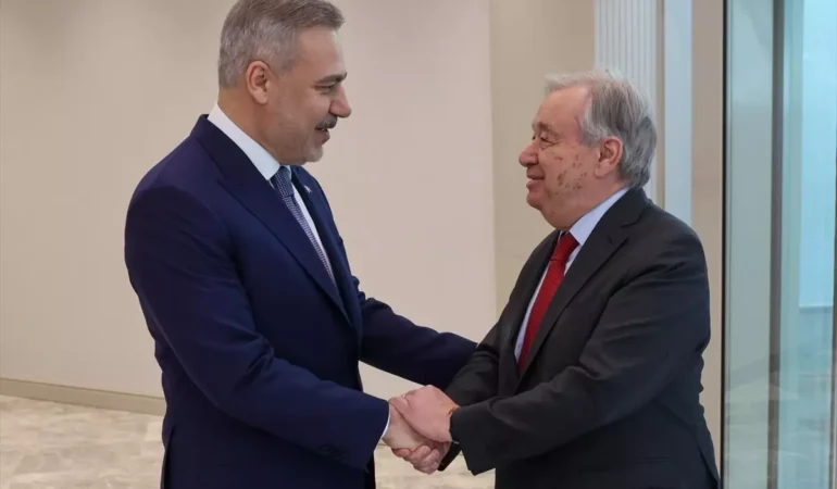 Fidan ve Guterres Ankara’da Bir Araya Geldi
