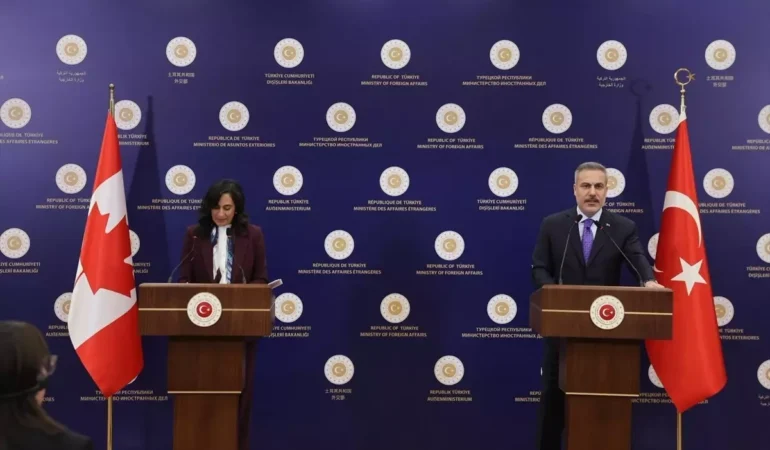 Dışişleri Bakanı Fidan, Kanadalı mevkidaşı Anand ile ortak basın toplantısında konuştu Açıklaması