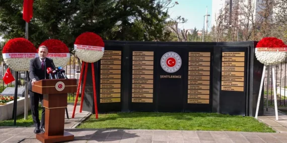 Dışişleri şehitleri için Ankara’da anma töreni düzenlendi