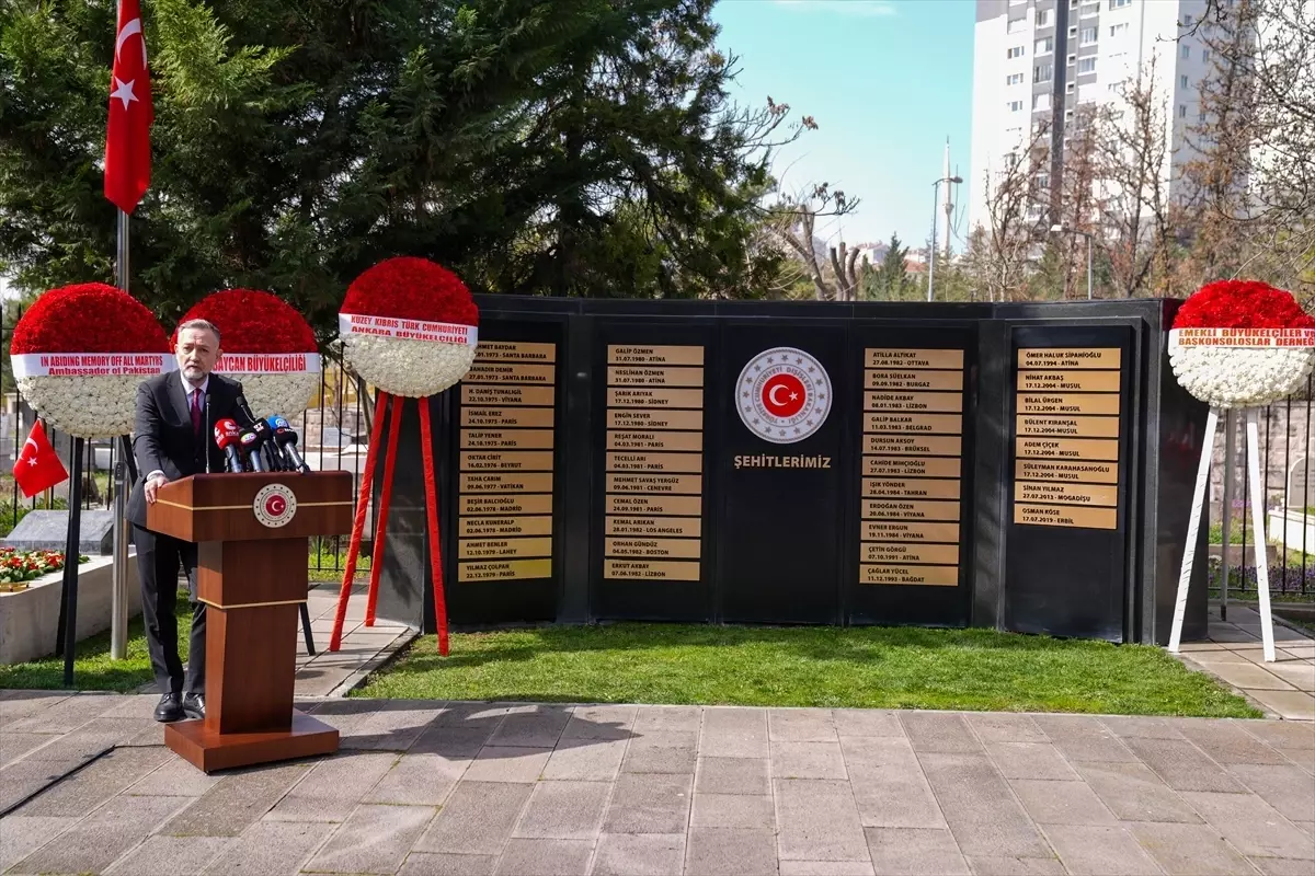 Dışişleri şehitleri için Ankara’da anma töreni düzenlendi