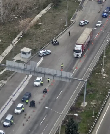 Ankara’da Helikopter Destekli Trafik Denetimi