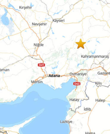 Kahramanmaraş’ta Şiddetli Deprem!