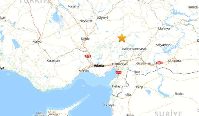 Kahramanmaraş’ta Şiddetli Deprem!