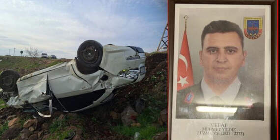Şanlıurfa’da Devrilen Otomobildeki Uzman Çavuş Hayatını Kaybetti