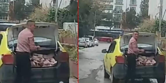 Taksinin Bagajında Et Sevkiyatı Yapan İşletmeye Ceza