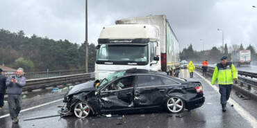 Zincirleme Kaza, Kapanan İstanbul Yolu Yeniden Açıldı