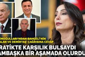 Hatimoğulları’ndan Bahçeli’nin ‘Öcalan ve Demirtaş’ çağrısına cevap: Pratikte karşılık bulsaydı bambaşka bir aşamada olurduk