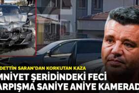Sadettin Saran’dan korkutan kaza: Emniyet şeridindeki feci çarpışma saniye saniye kamerada