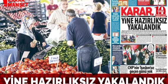 Yine hazırlıksız yakalandık