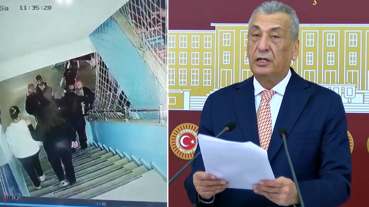 CHP’li vekil skandal görüntüleri Meclis’e taşıdı: Belediye Meclis Üyesi okul basıp öğretmeni darp etti