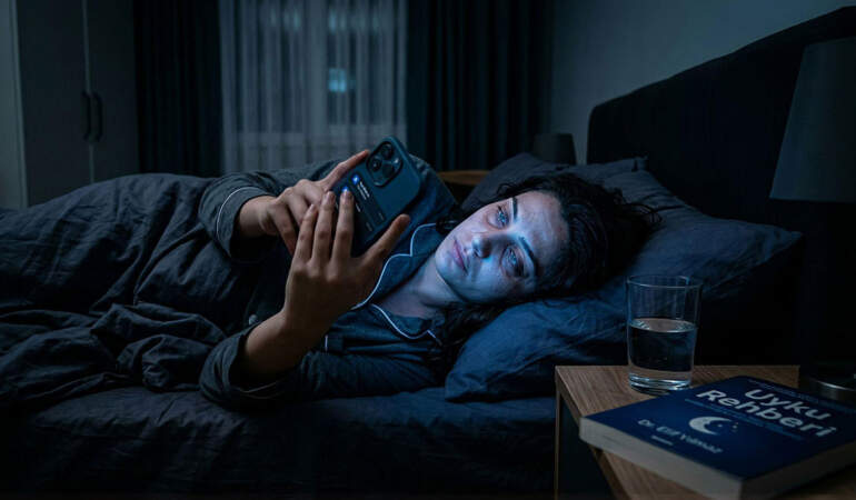 Telefon uykuyu kaçırır mı? Mavi ışık filtresi işe yarar mı? Gece telefon ekranına bakmanın yıkıcı etkisine dikkat