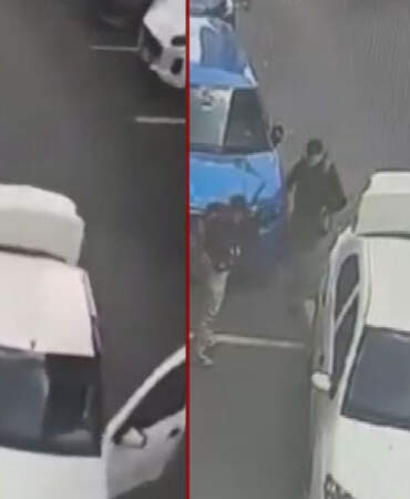 İsrail Konsolosluğu önündeki çatışmadan yeni görüntüler: Teröristlerin saldırı öncesi hazırlığı kamerada