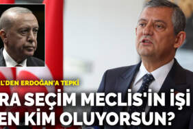 Özel’den Erdoğan’a tepki: Ara seçim Meclis’in işi, sen kim oluyorsun?