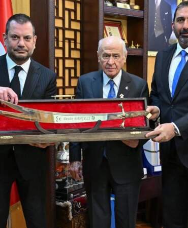 Trabzonspor Kulübü Başkanı Doğan’dan Bahçeli’ye ziyaret