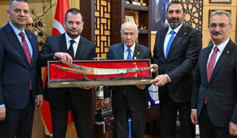 Trabzonspor Kulübü Başkanı Doğan’dan Bahçeli’ye ziyaret