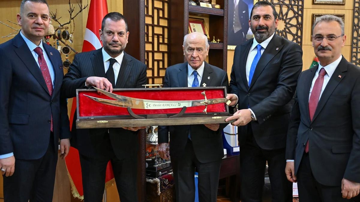 Trabzonspor Kulübü Başkanı Doğan’dan Bahçeli’ye ziyaret