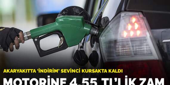 Akaryakıtta ‘indirim’ sevinci kursakta kaldı: Motorine 4.55 TL’lik zam