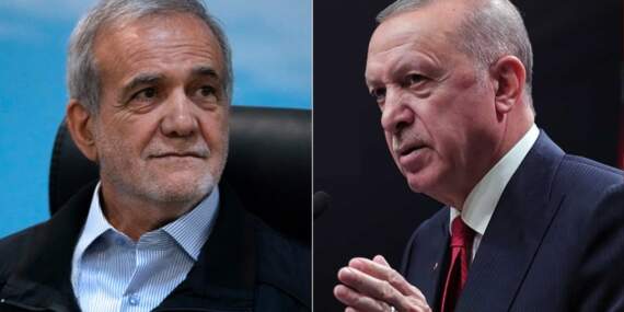 Erdoğan, Pezeşkiyan ile görüştü: Diyalog iklimi tesis edilmeli