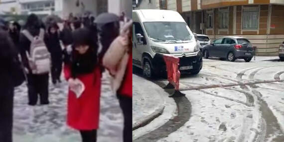 İstanbul’da dolu hayatı vurdu: Sürücüler zorlandı, okul bahçesi kar gibi oldu