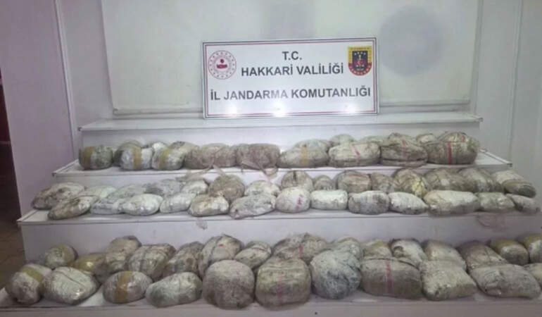 Bakanlık duyurdu: Van ve Hakkari’de 446 kilo uyuşturucu ele geçirildi