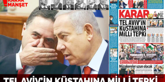 Tel Aviv’in küstahına milli tepki