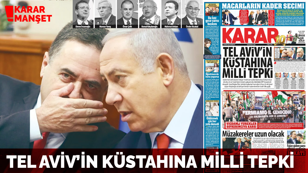 Tel Aviv’in küstahına milli tepki