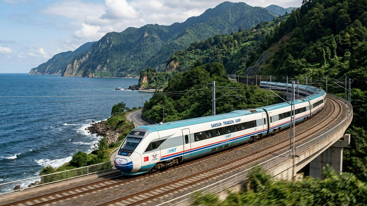 Samsun Trabzon Sarp demiryolu hattı nereden geçiyor? Ankara Trabzon hızlı tren seferleri ne zaman? 55 milyar dolarlık dev yatırım