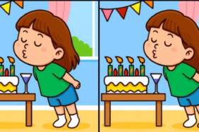Sadece dâhiler 12 saniyede seçebiliyor! Mum üfleyen kız görselindeki 3 gizli farkı bulabilecek misiniz?