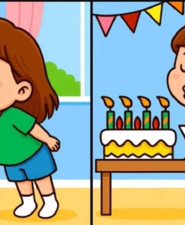Sadece dâhiler 12 saniyede seçebiliyor! Mum üfleyen kız görselindeki 3 gizli farkı bulabilecek misiniz?