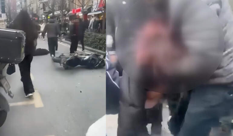 Kağıthane’de ehliyetsiz sürücü dehşeti! Çarptığı yayayı ve kız arkadaşını yaralı bırakıp kaçtı