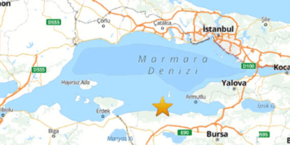 Marmara Denizi’nde deprem