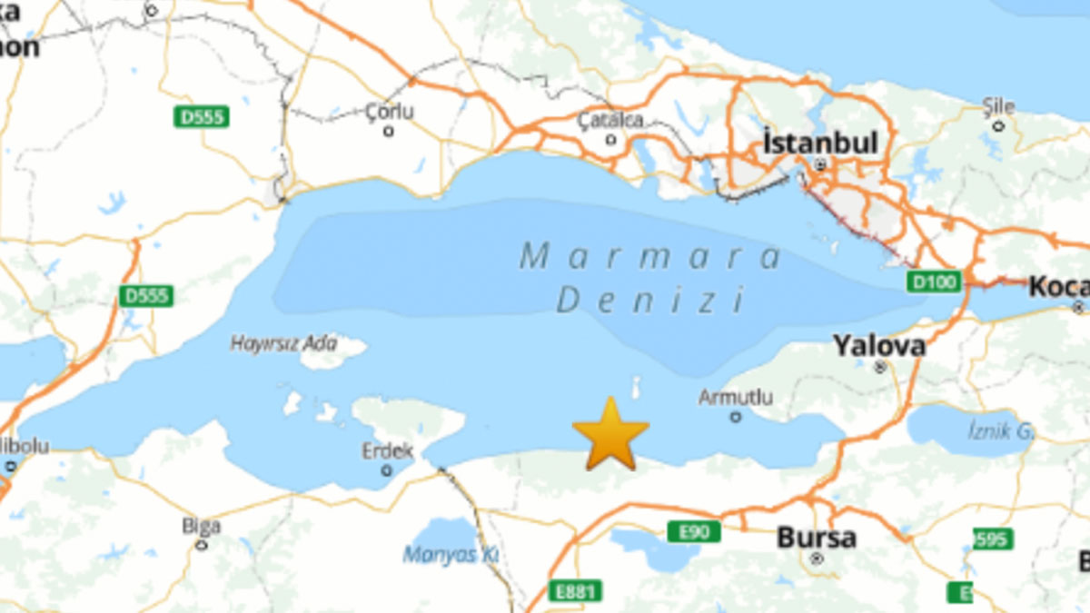 Marmara Denizi’nde deprem