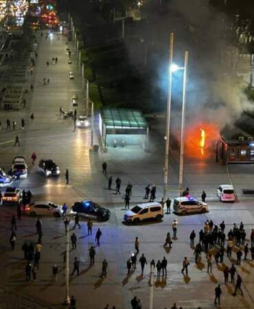 Taksim Metro İstasyonu asansöründe yangın