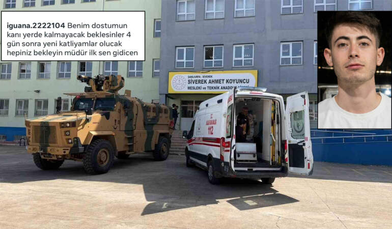 Lisede pompalı tüfekle dehşet saçan saldırgan saldırıyı duyurmuş: ‘Yeni katliamlar olacak, müdür ilk sen gideceksin’