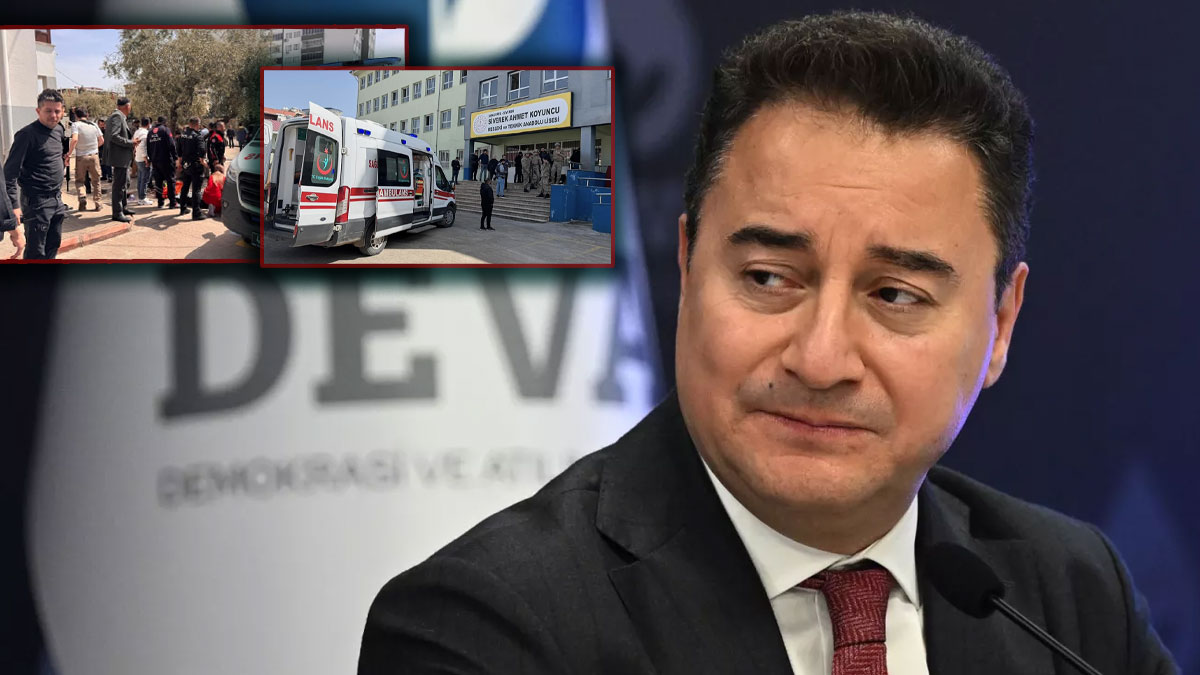 DEVA lideri Babacan’dan okul saldırılarına ilişkin iktidar tepkisi: Kimse kendini güvende hissetmiyor