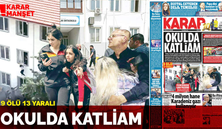 9 ölü 13 yaralı: Okulda katliam